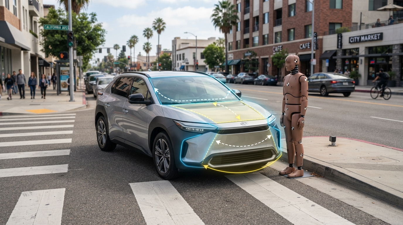 Pedestrian safety ratings for a modern vehicle in 2026